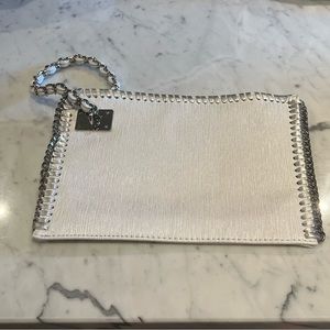 White clutch Sondra Roberts purse